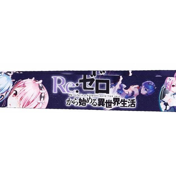 Re:zero Starting Life in another World Neck Lanyard Blue Fabric One Size Unisex - Picture 3 of 4